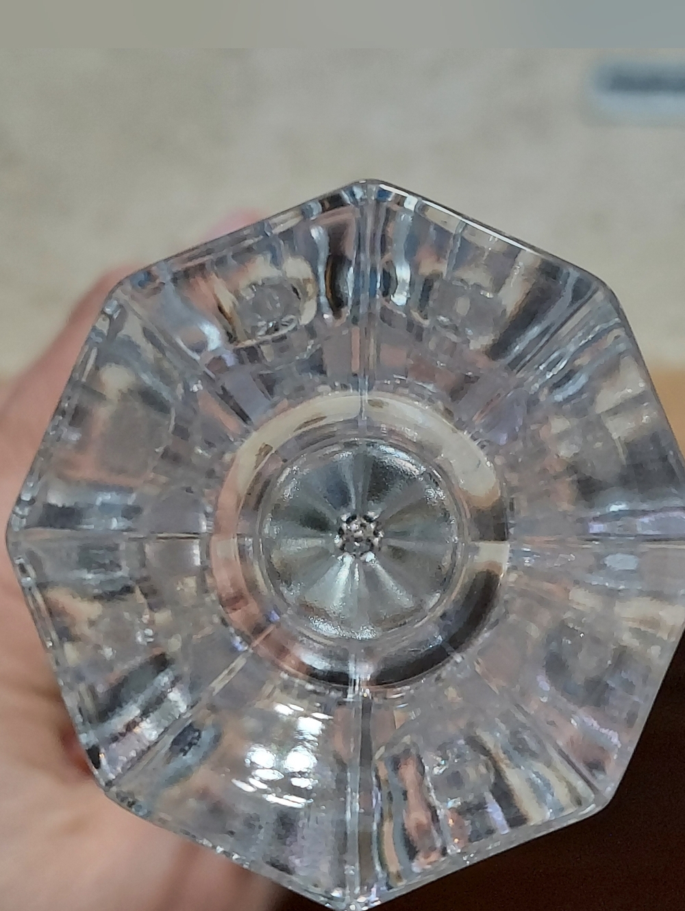 Vintage Anchor Hocking Legacy 24% Lead Crystal Set Of 2 Candleholders - Picture 5 of 7